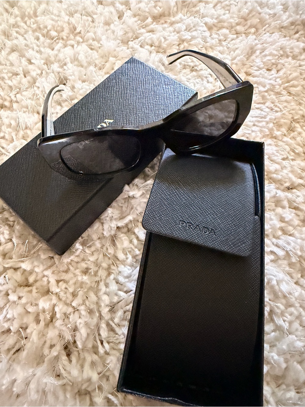 Prada Black and White Sunglasses - Picture 5 of 12